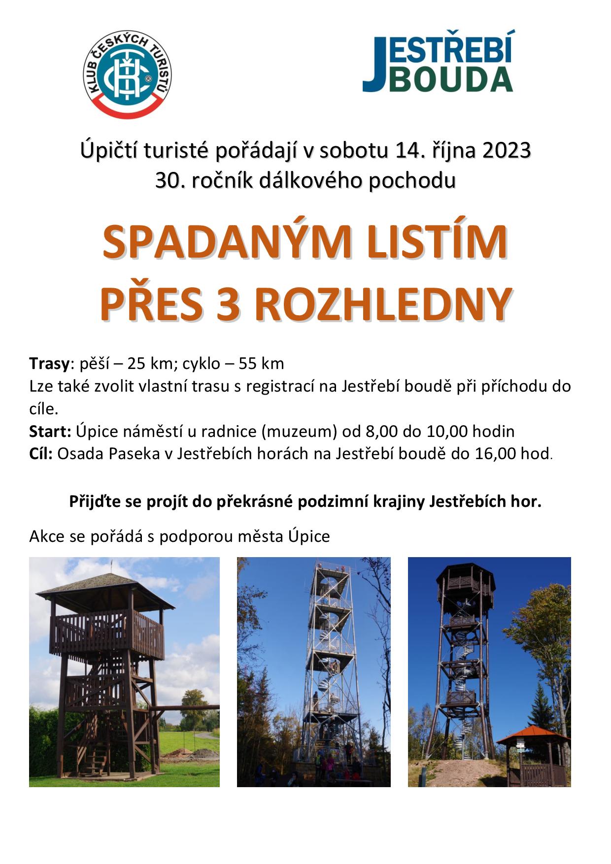 Spadaným listím 2023 - přes tři rozhledny