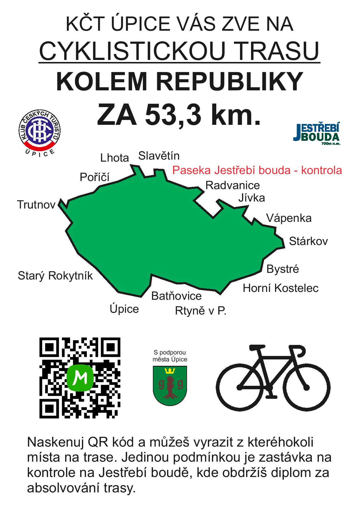 Kolem republiky za 53,3 km